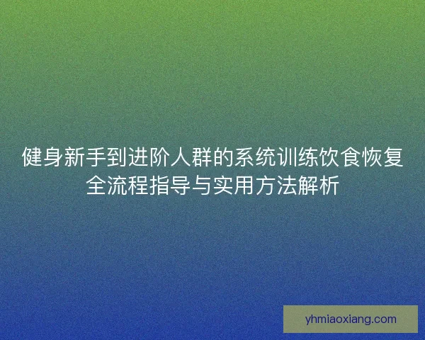 健身新手到进阶人群的系统训练饮食恢复全流程指导与实用方法解析